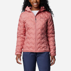 Women's Columbia Delta Ridge™ Ii Down Hooded Puffer - Pink