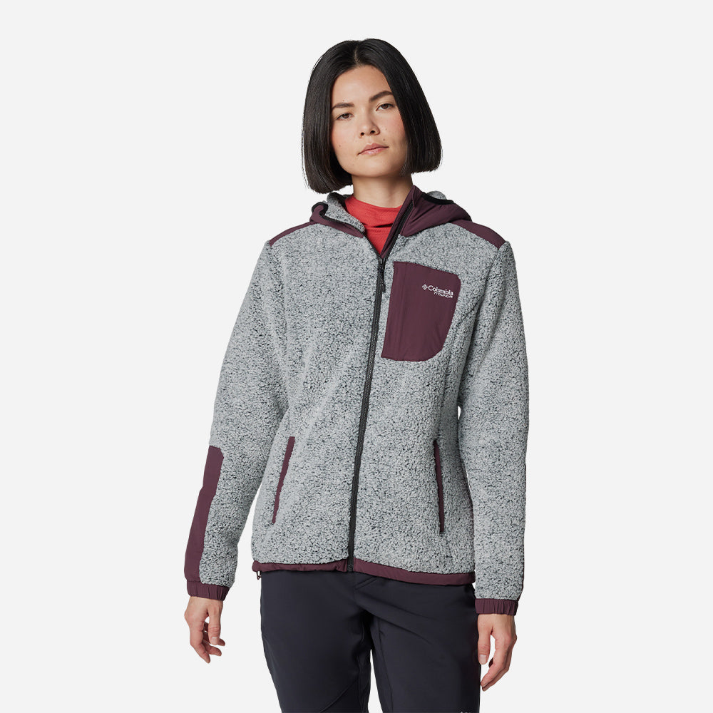 Áo Khoác Nữ Columbia Arctic Crest™ Sherpa Full Zip - Xám