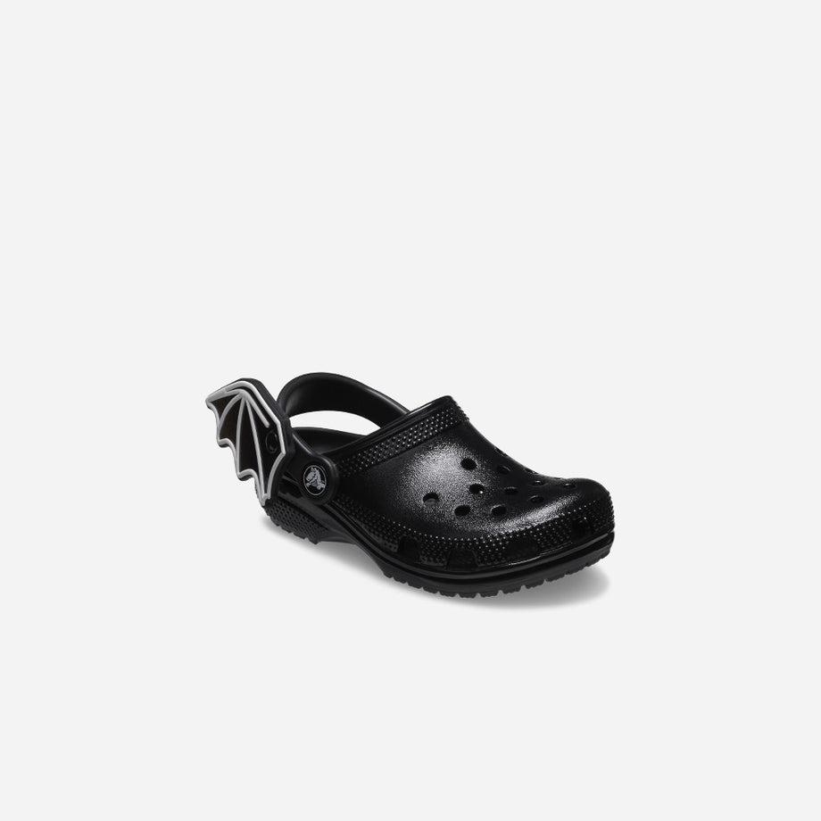 Patent on sale leather crocs