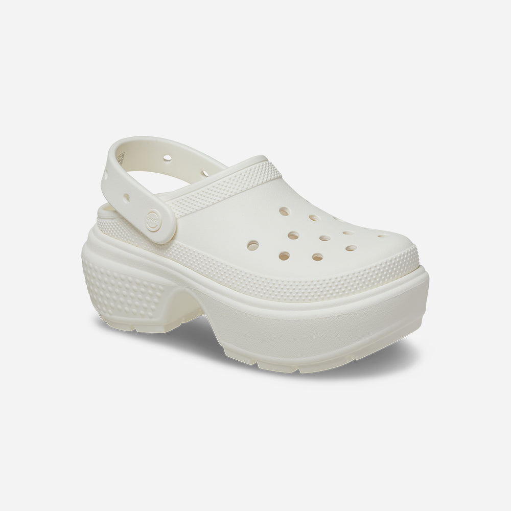 Giày Clog Unisex Crocs Stomp - Trắng - Supersports Vietnam
