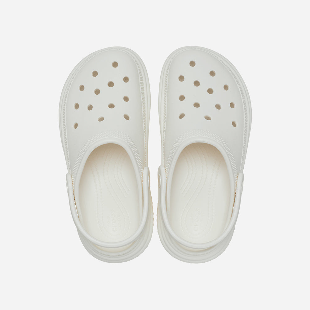 Giày Clog Unisex Crocs Stomp - Trắng - Supersports Vietnam