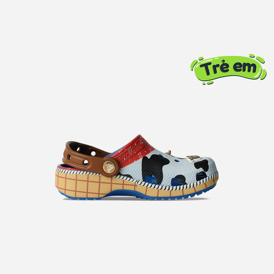 Giày Clog Trẻ Em Crocs Classic Toy Story Woody - Xanh Dương