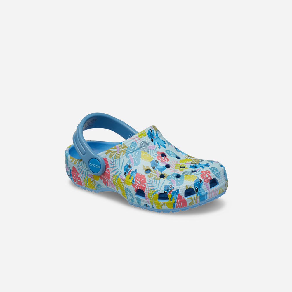 Giày Clog Trẻ Em Crocs Classic Stitch T Oxygen - Xanh Dương - Supersports Vietnam