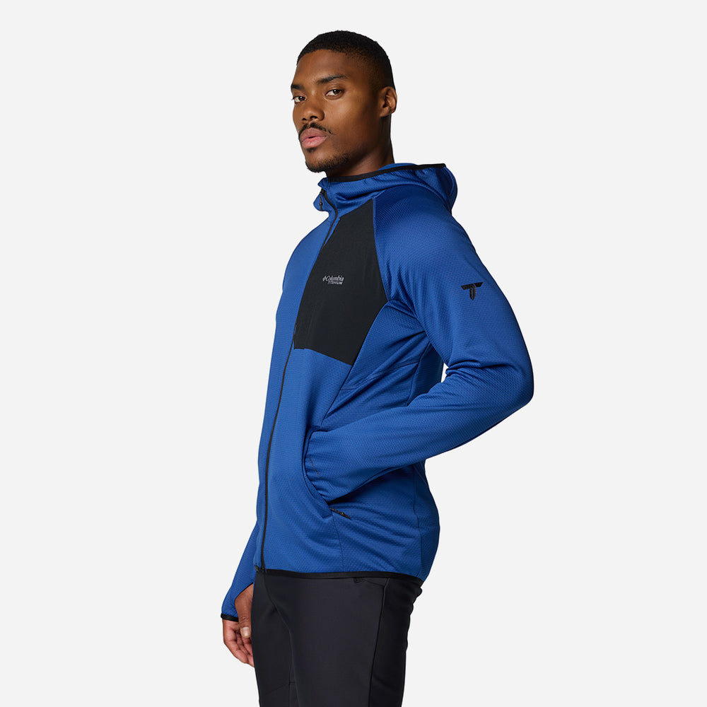 Áo Khoác Nam Columbia Triple Canyon™ Grid Fleece Hooded Fz Ii - Xanh Dương - Supersports Vietnam