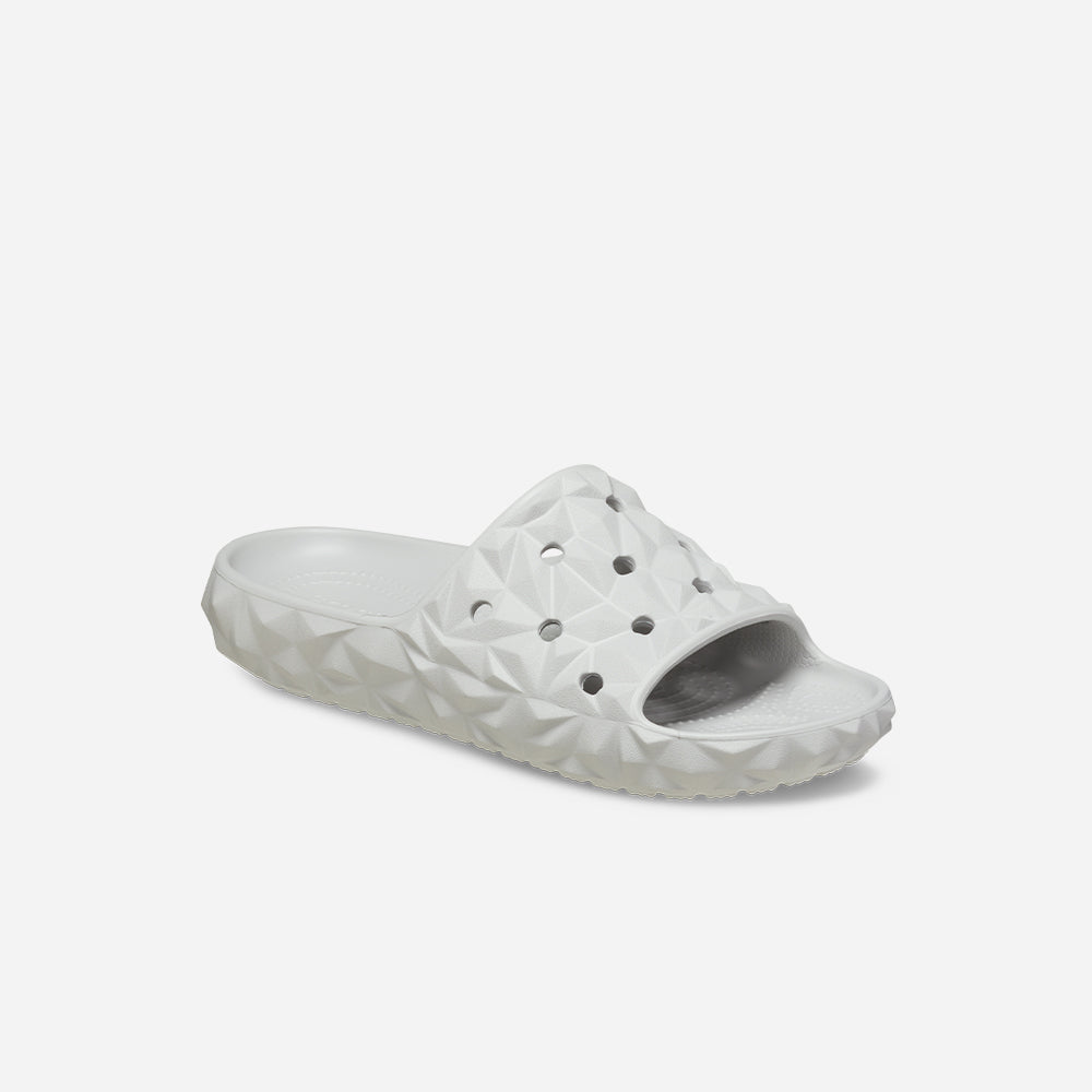 Dép Quai Ngang Unisex Crocs Classic Geometric V2 - Xám - Supersports Vietnam