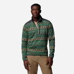Áo Khoác Nam Columbia Sweater Weather™ Printed Half Zip Ii - Xanh Lá