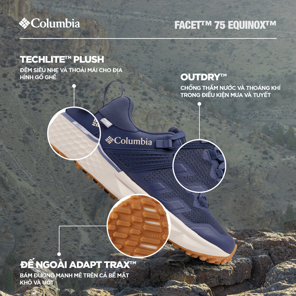 Giày Leo Núi Nữ Columbia Facet™ 75 Outdry™ - Xanh Dương - Supersports Vietnam