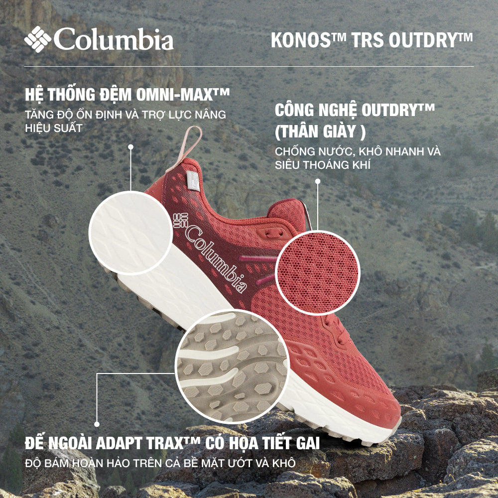 Giày Thể Thao Đa Năng Nữ Columbia Konos™ Trs Outdry™ - Đỏ - Supersports Vietnam