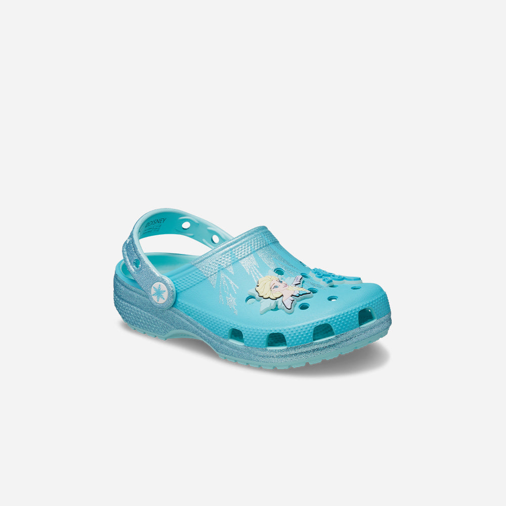Giày Clog Trẻ Em Crocs Classic Frozen Elsa - Xanh Dương - Supersports Vietnam