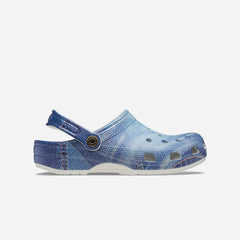 Giày Clog Unisex Crocs Classic Denim - Xanh Dương