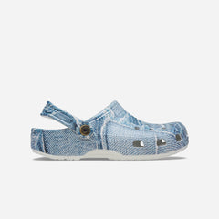 Giày Clog Unisex Crocs Classic Denim - Xanh Dương