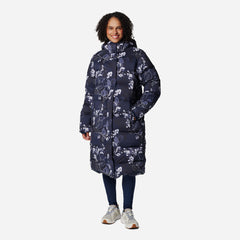 Women's Columbia Boundless Days™ Print Long Down Jacket - Navy