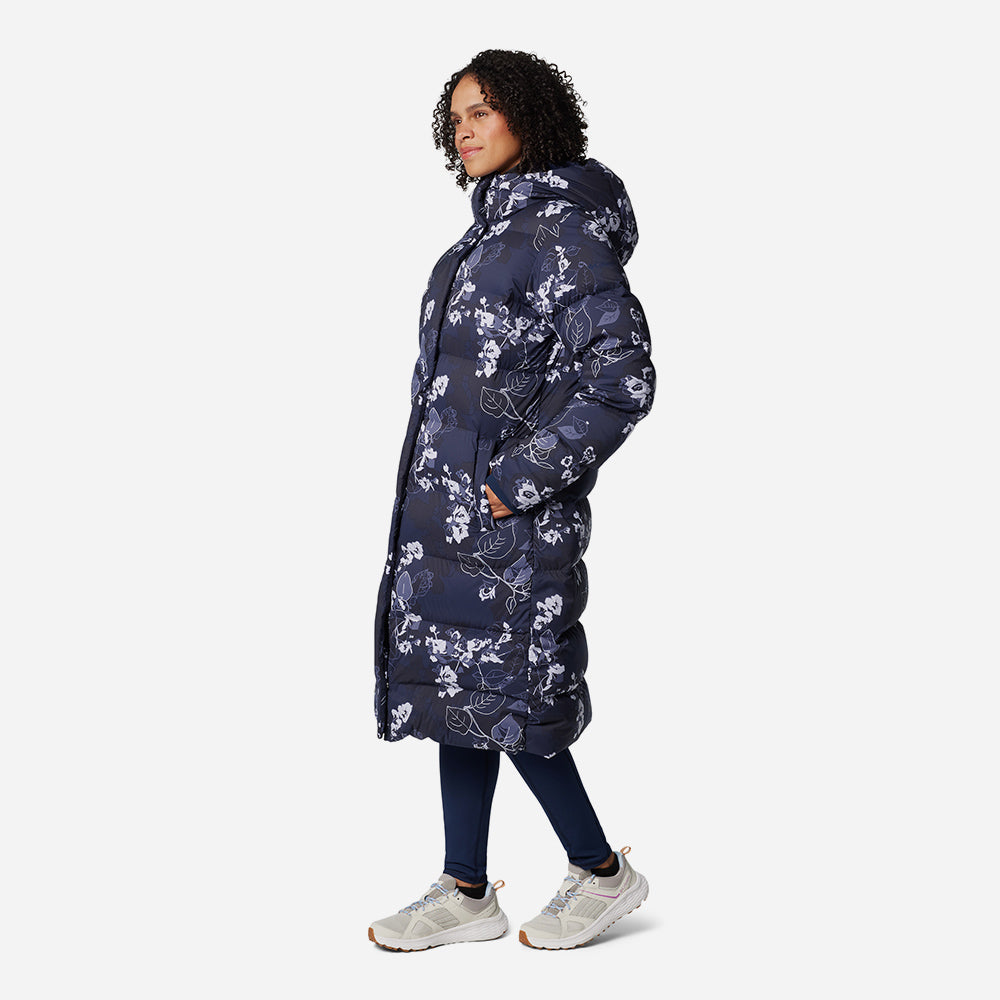Áo Khoác Nữ Columbia Boundless Days™ Print Long Down - Xanh Navy - Supersports Vietnam