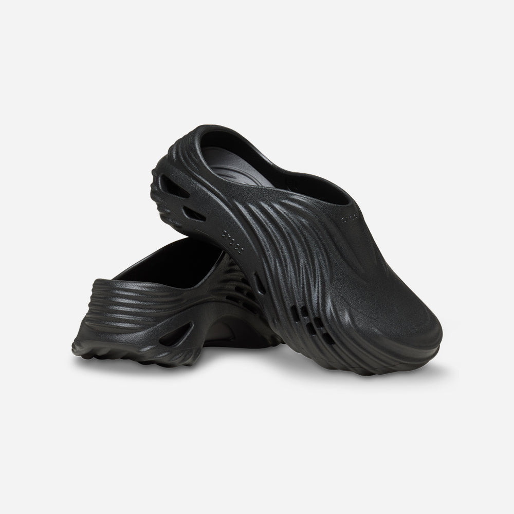 Giày Clog Unisex Crocs Echo Wave - Đen - Supersports Vietnam