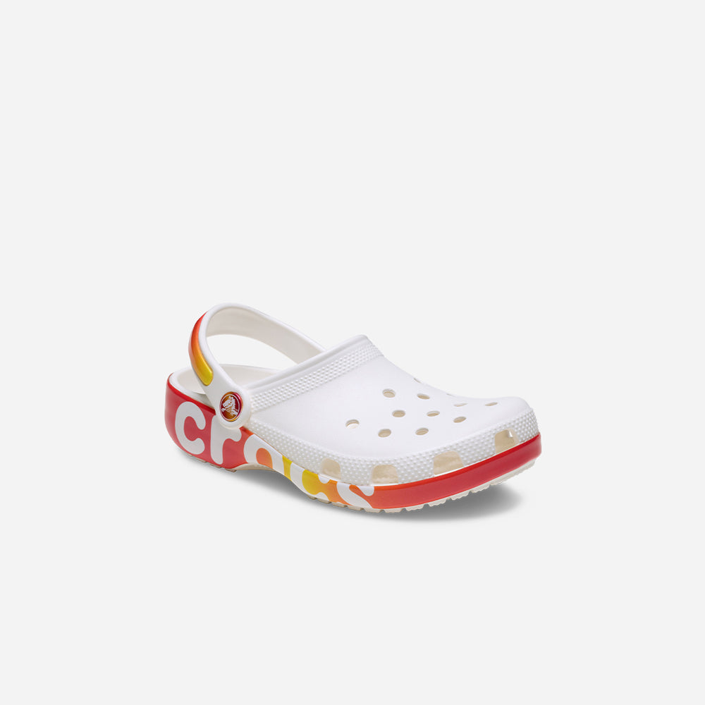 Giày Clog Trẻ Em Crocs Classic Reflector - Trắng - Supersports Vietnam