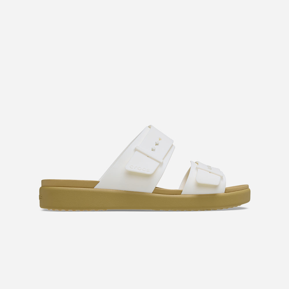 Dép Quai Ngang Nữ Crocs Brooklyn Buckle Low Low - Vàng - Supersports Vietnam