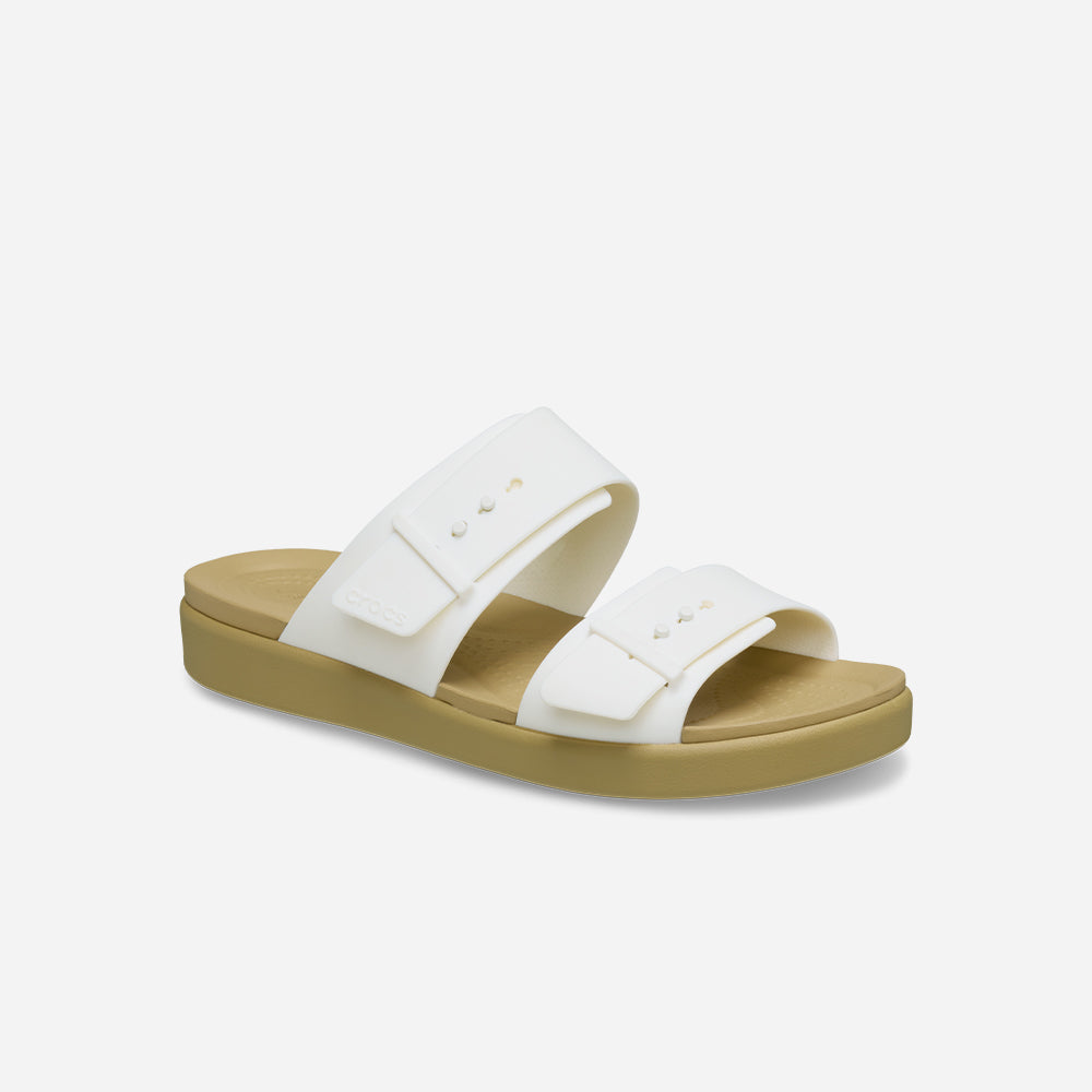 Dép Quai Ngang Nữ Crocs Brooklyn Buckle Low Low - Vàng - Supersports Vietnam