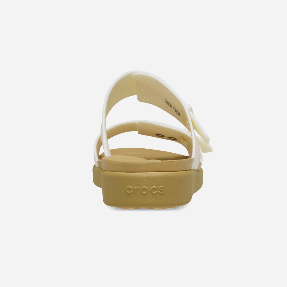 Dép Quai Ngang Nữ Crocs Brooklyn Buckle Low Low - Vàng - Supersports Vietnam