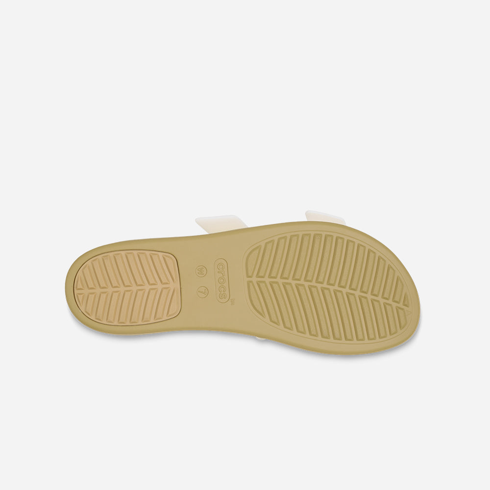 Dép Quai Ngang Nữ Crocs Brooklyn Buckle Low Low - Vàng - Supersports Vietnam
