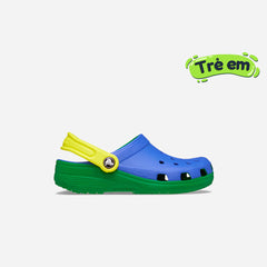 Giày Clog Trẻ Em Crocs Classic Retro Sport - Xanh Dương