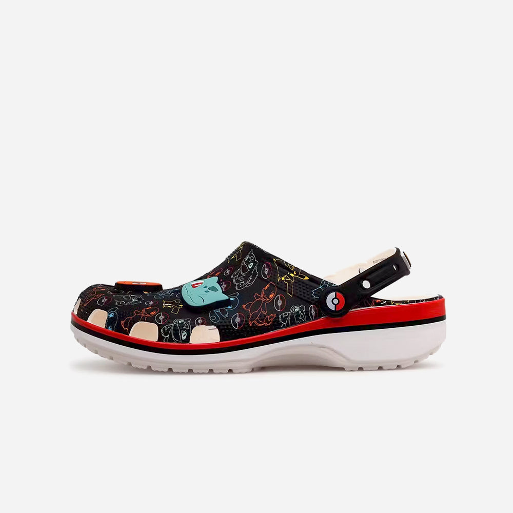 Giày Clog Unisex Crocs Pokemon Print Classic - Đen - Supersports Vietnam