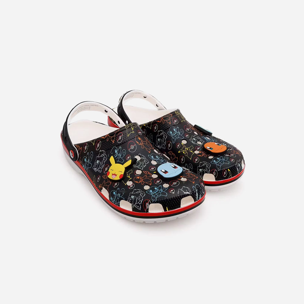 Giày Clog Trẻ Em Crocs Pokemon Print Classic - Đen - Supersports Vietnam