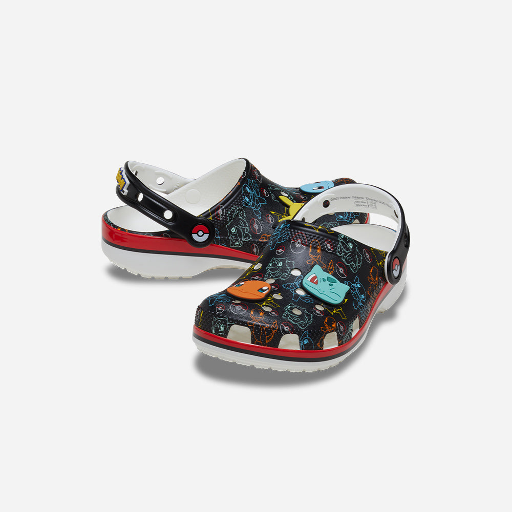 Giày Clog Trẻ Em Crocs Pokemon Print Classic - Đen - Supersports Vietnam