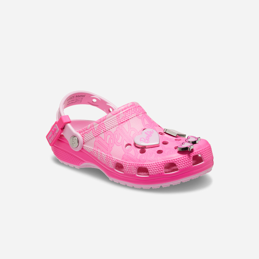 Giày Clog Unisex Crocs Mattel Pink Barbie Classic - Hồng - Supersports Vietnam
