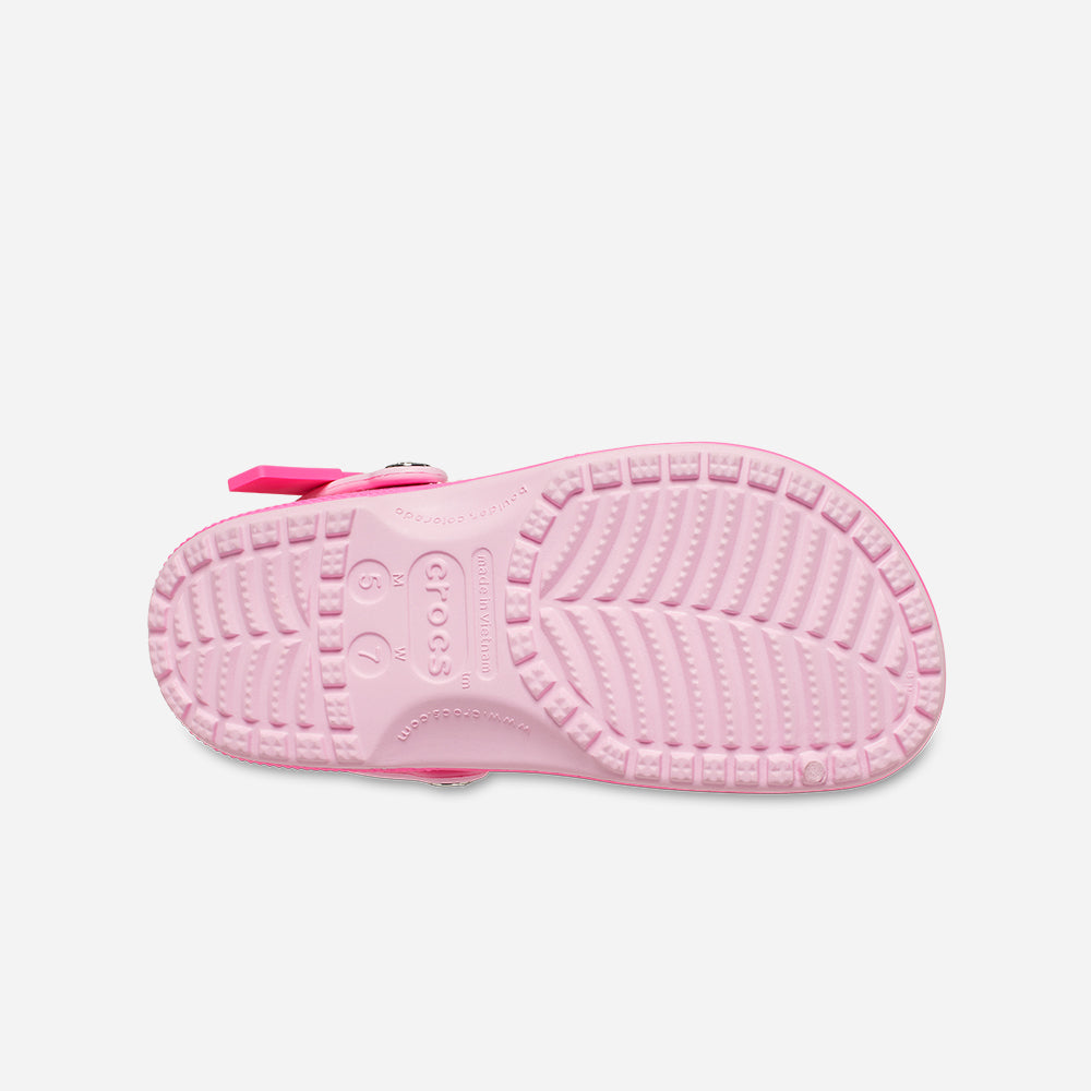 Giày Clog Unisex Crocs Mattel Pink Barbie Classic - Hồng - Supersports Vietnam