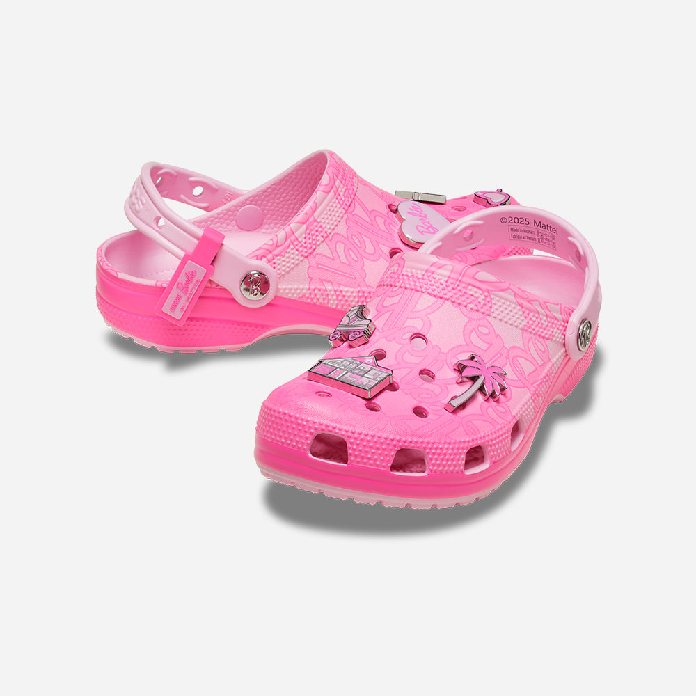 Giày Clog Unisex Crocs Mattel Pink Barbie Classic - Hồng - Supersports Vietnam