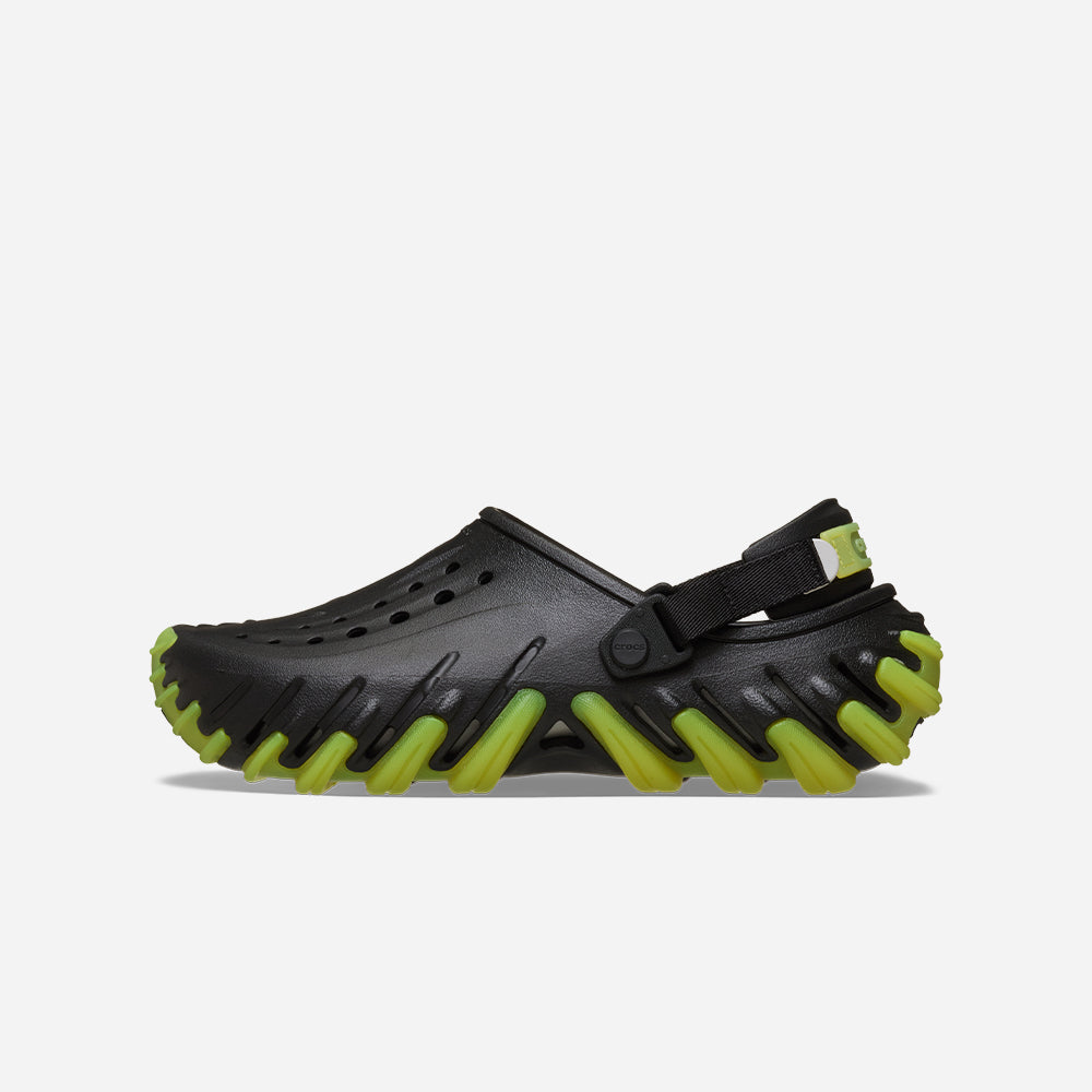 Giày Clog Unisex Crocs Echo Icey Ro - Đen - Supersports Vietnam