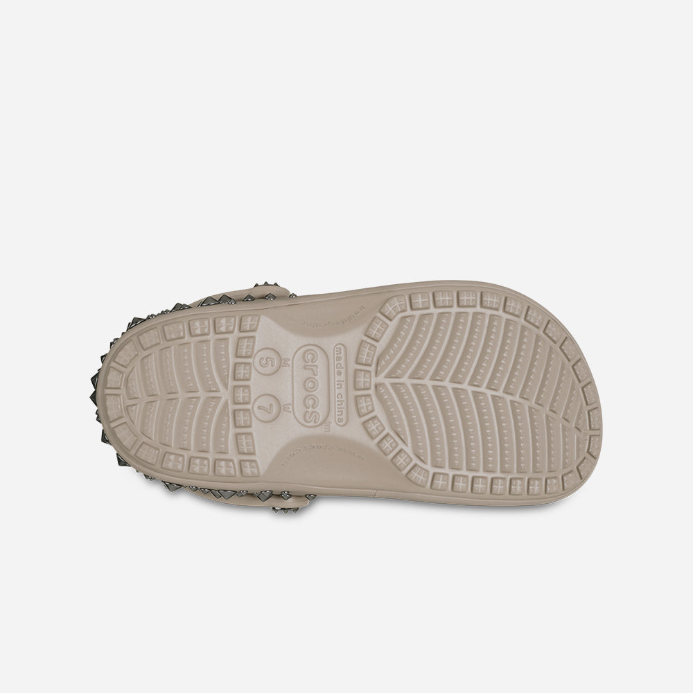 Giày Clog Unisex Crocs Classic Studded - Nâu - Supersports Vietnam