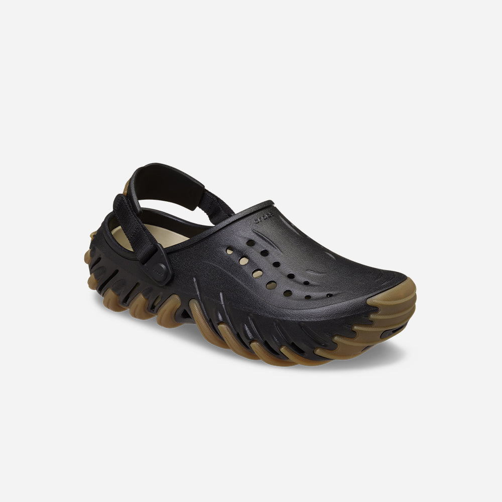 Giày Clog Unisex Crocs Echo Gum Ro - Đen - Supersports Vietnam
