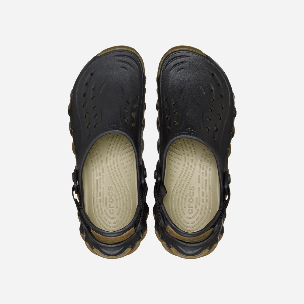 Giày Clog Unisex Crocs Echo Gum Ro - Đen - Supersports Vietnam