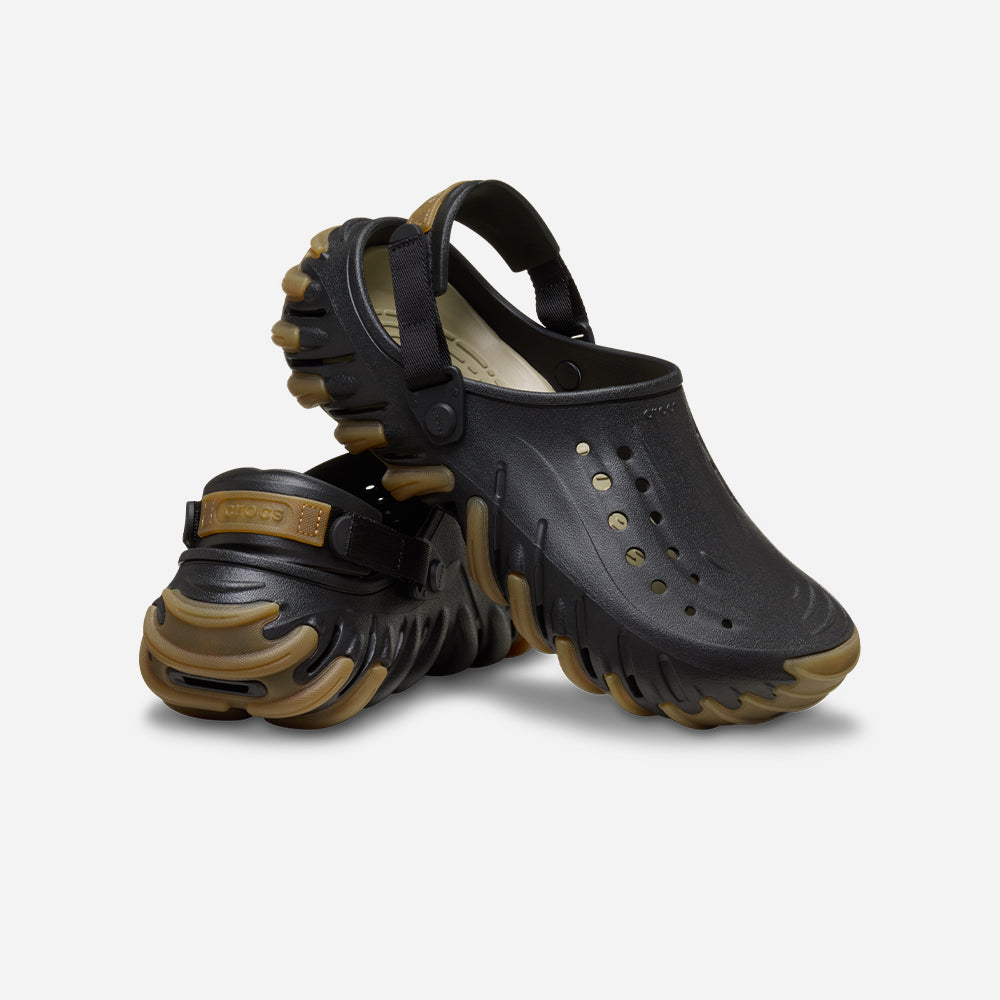 Giày Clog Unisex Crocs Echo Gum Ro - Đen - Supersports Vietnam
