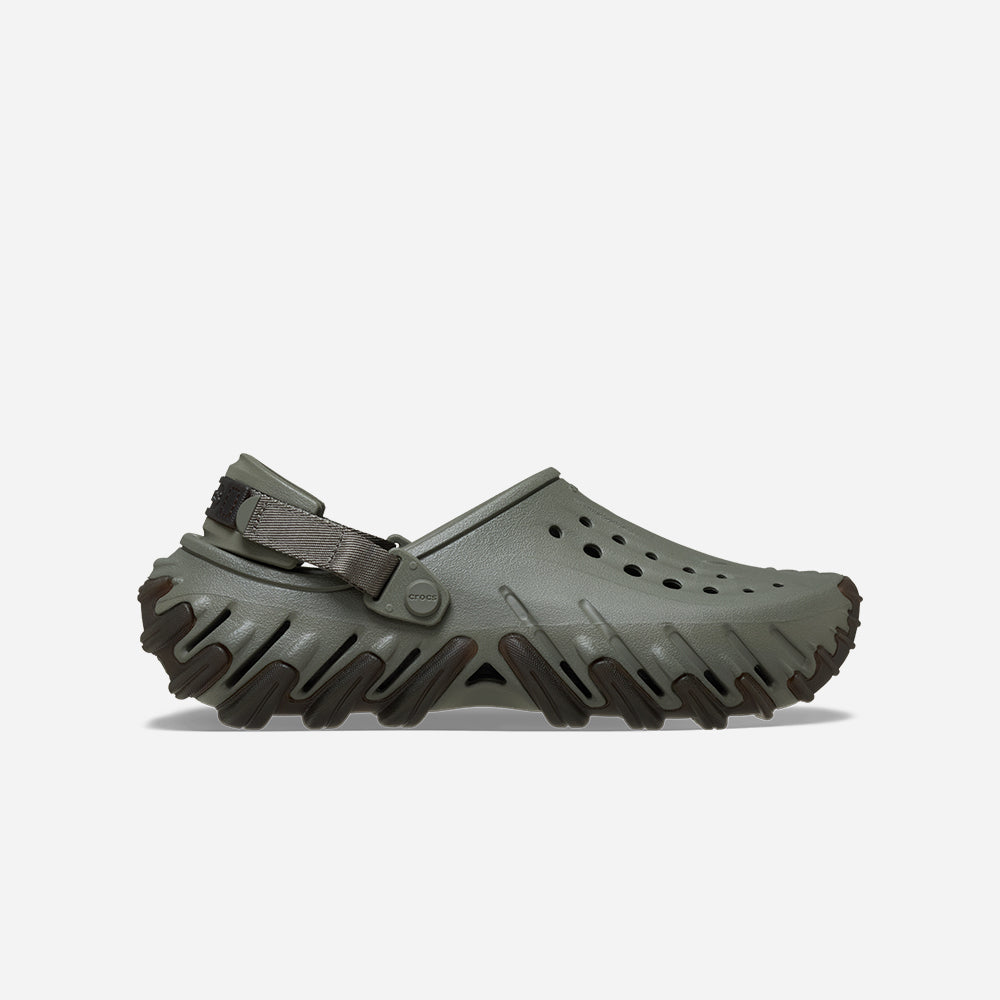 Giày Clog Unisex Crocs Echo Gum RO - Xanh Quân Đội - Supersports Vietnam