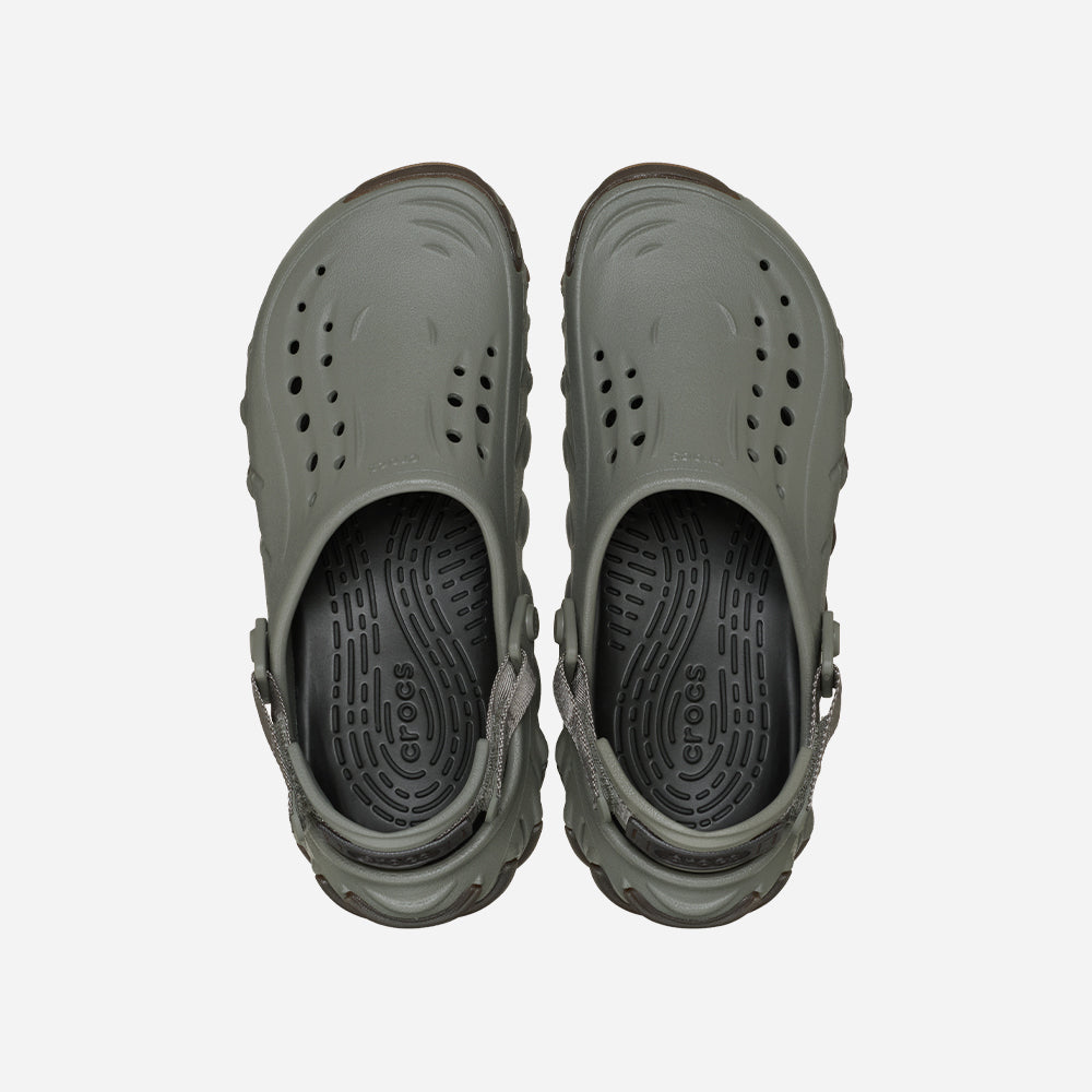 Giày Clog Unisex Crocs Echo Gum RO - Xanh Quân Đội - Supersports Vietnam