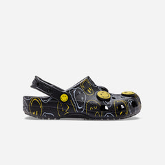 Unisex Crocs Classic Smiley Clog - Black