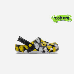 Kids' Crocs Classic Smiley Clog - Yellow