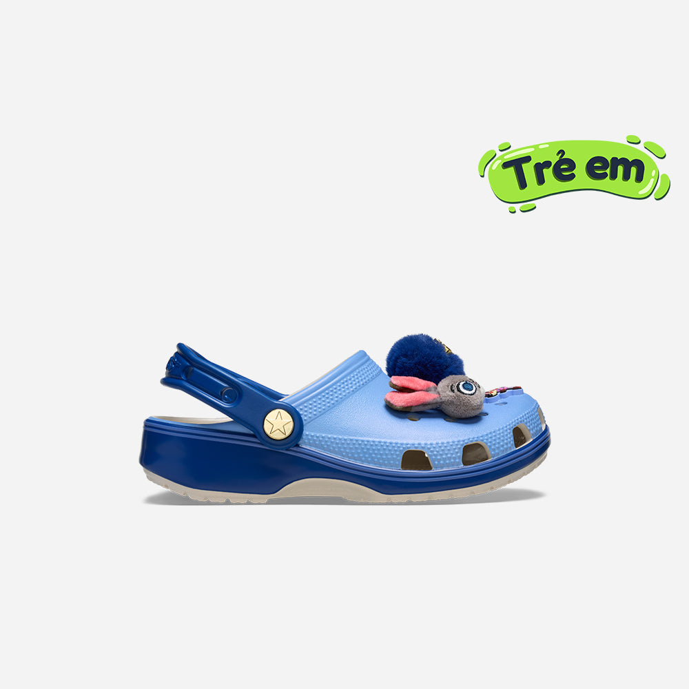 Giày Clog Trẻ Em Crocs Classic Zootopia - Xanh Dương