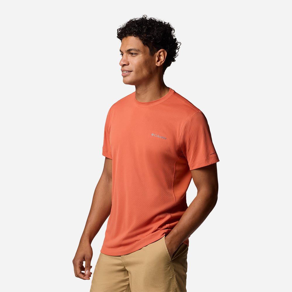 Áo Thun Tay Ngắn Nam Columbia Zero Rules™ Light Short Sleeve Crew - Cam - Supersports Vietnam