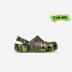Giày Clog Trẻ Em Crocs Classic Camouflage - Rằn Ri - Supersports Vietnam
