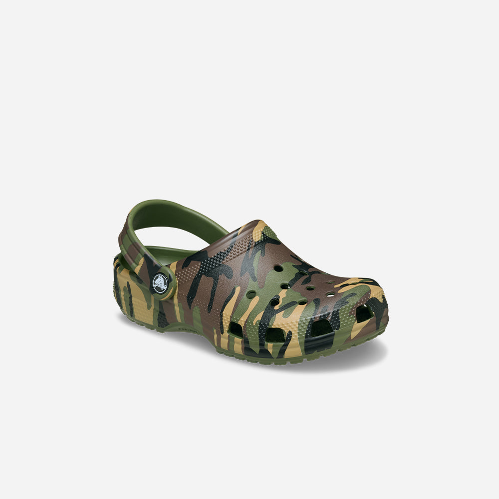 Giày Clog Trẻ Em Crocs Classic Camouflage - Rằn Ri - Supersports Vietnam