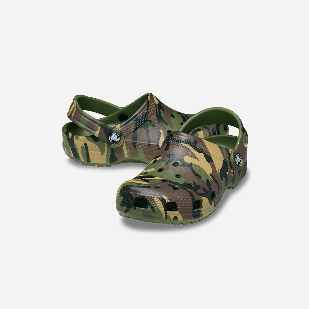 Giày Clog Trẻ Em Crocs Classic Camouflage - Rằn Ri - Supersports Vietnam