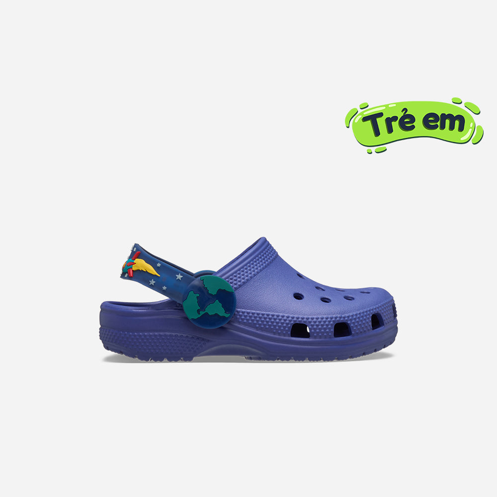 Giày Clog Trẻ Em Crocs Classic Imagination Lights Back Strap - Xanh Navy - Supersports Vietnam