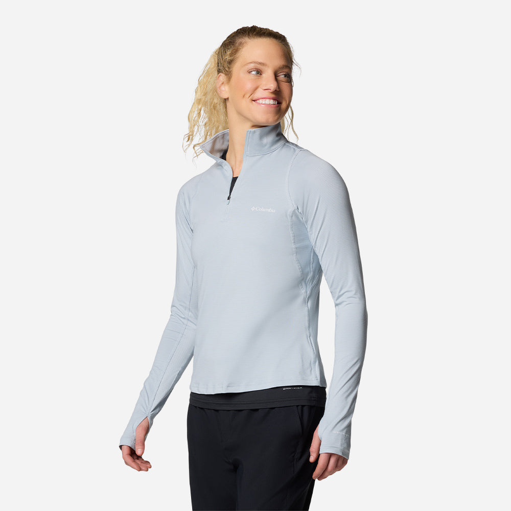 Áo Thun Dài Tay Nữ Columbia Weekend Ascent™ Half Zip - Xanh Dương - Supersports Vietnam