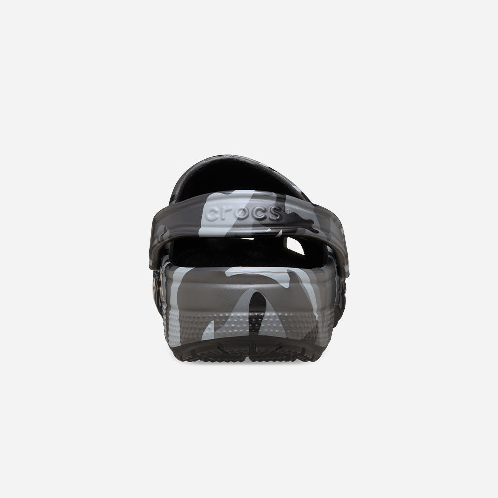 Giày Clog Unisex Crocs Classic Camouflage - Đen - Supersports Vietnam