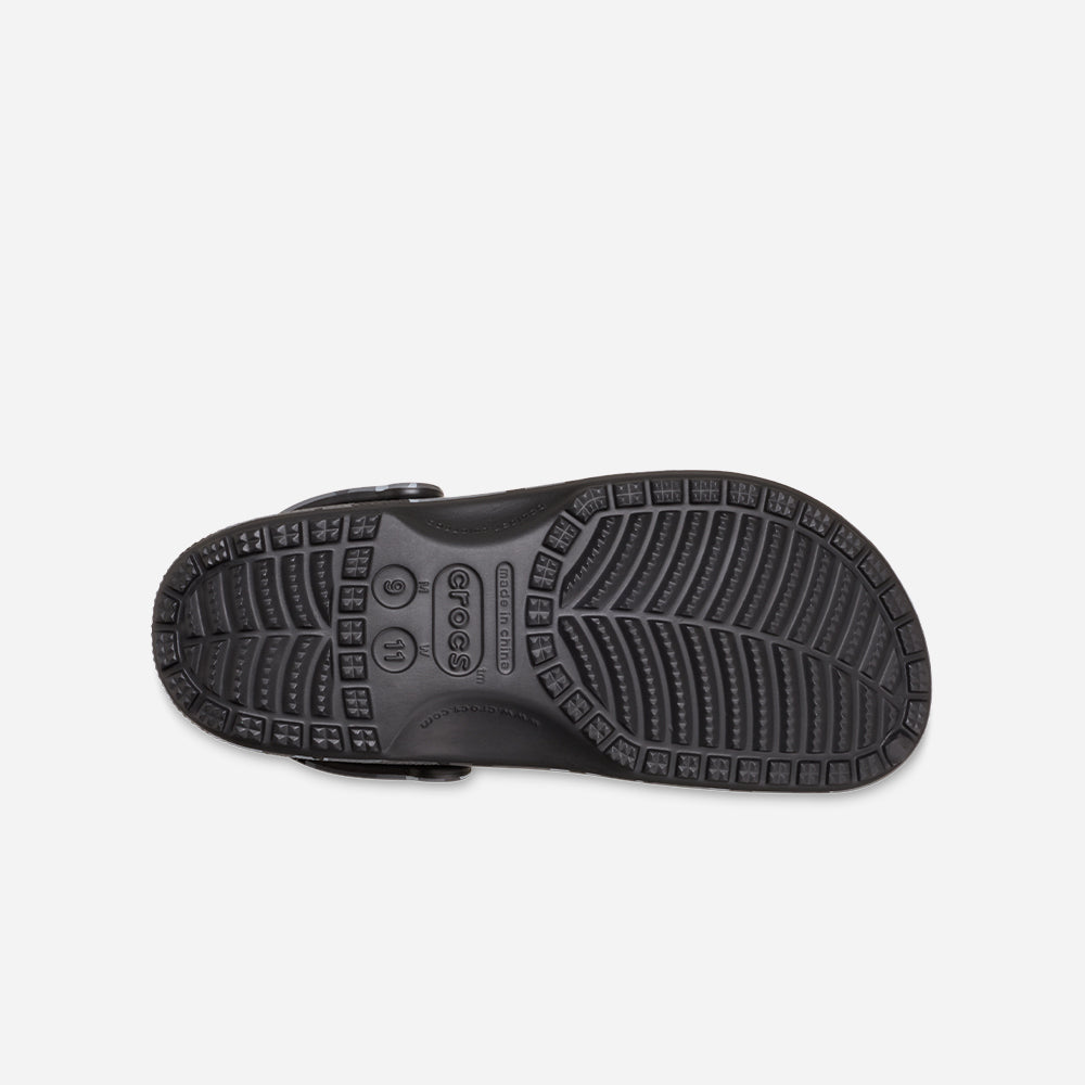 Giày Clog Unisex Crocs Classic Camouflage - Đen - Supersports Vietnam