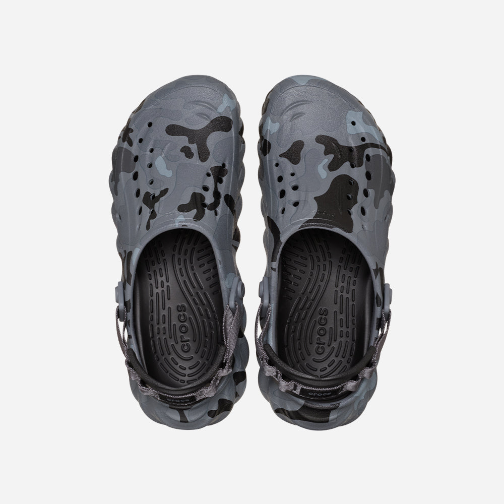 Giày Clog Unisex Crocs Echo Duck Camo - Xám - Supersports Vietnam