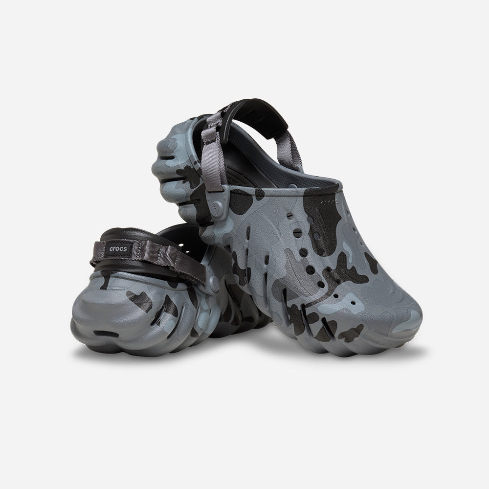 Giày Clog Unisex Crocs Echo Duck Camo - Xám - Supersports Vietnam